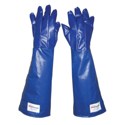 BurnGuard Nomex Oven Glove Kevlar Fiber Puppet Palm 12L Blue