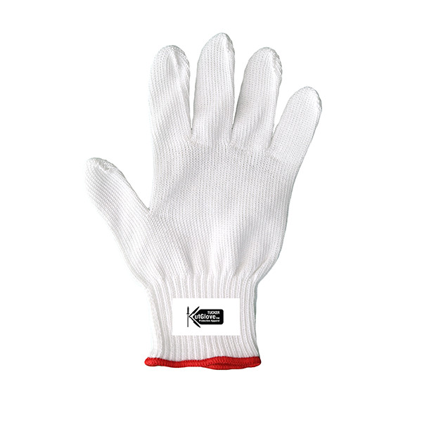 White KutGlove™ Cut Resistant Glove, 10 Gauge - Tucker Safety