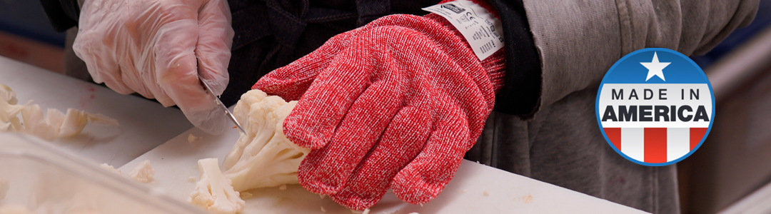 Tucker QuicKlean™ Four-Finger Pre-Curved Rotisserie Glove